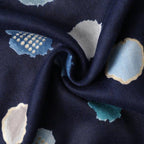 Polka Dot Scarf - Navy