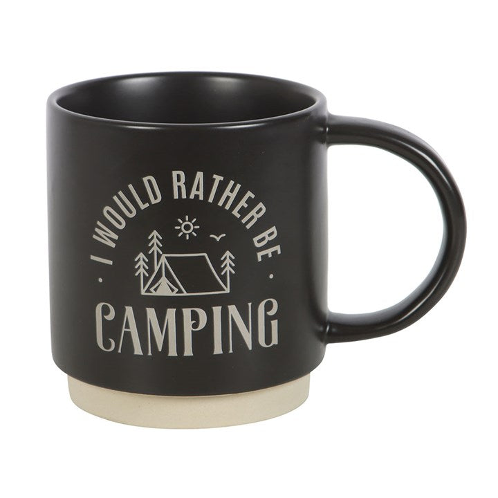 I'd Rather Be Camping Mug With 3-in-1 Spork