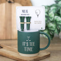 It's Tee Time Mug With Golf Tees