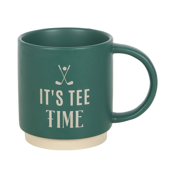 It's Tee Time Mug With Golf Tees
