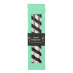 Set of 3 Back Candy Striped Taper Candles