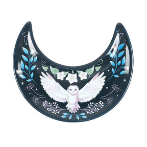 Night Owl Cresent Moon Trinket Dish