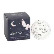 Load image into Gallery viewer, Night Owl Lavender Himalayan Salt &amp; Jojoba Bath Bomb
