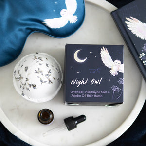 Night Owl Lavender Himalayan Salt & Jojoba Bath Bomb