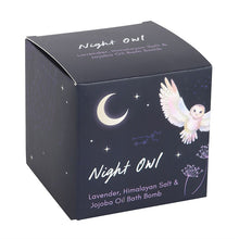 Load image into Gallery viewer, Night Owl Lavender Himalayan Salt &amp; Jojoba Bath Bomb
