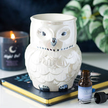 Load image into Gallery viewer, Owl Shaped Iridescent Wax Warmer Oil Burner
