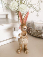 Sophie the Rabbit - Holding a White Heart