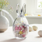 Glass Bunny Egg Storage Jar