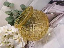 Load image into Gallery viewer, Yellow Fishbowl Tealight Holder
