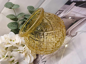 Yellow Fishbowl Tealight Holder