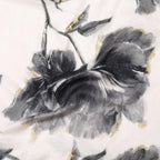 Flowers In Glitter Scarf - Cream