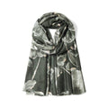 Flowers In Glitter Scarf - Green