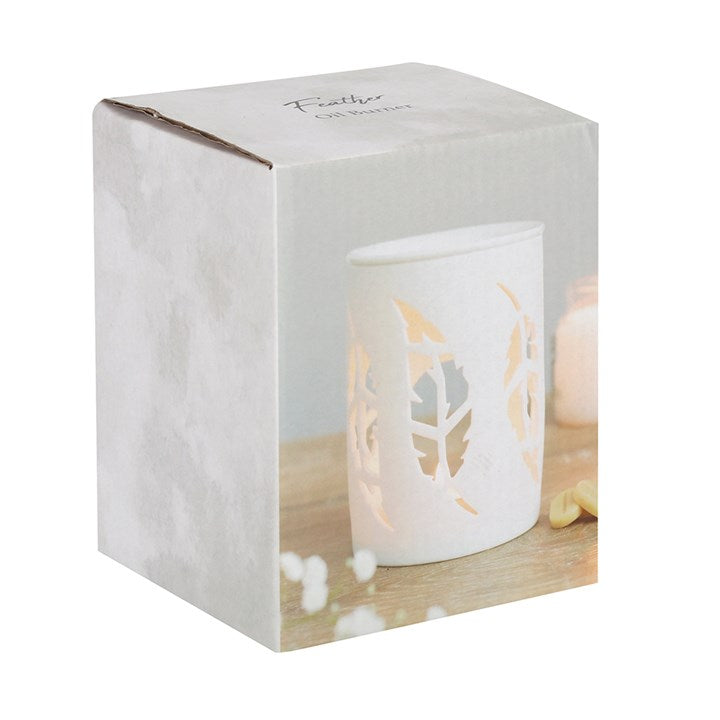 White Feather Oil Burner Wax Warmer