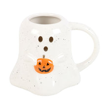 Load image into Gallery viewer, Ghost Mug With Pumpkin
