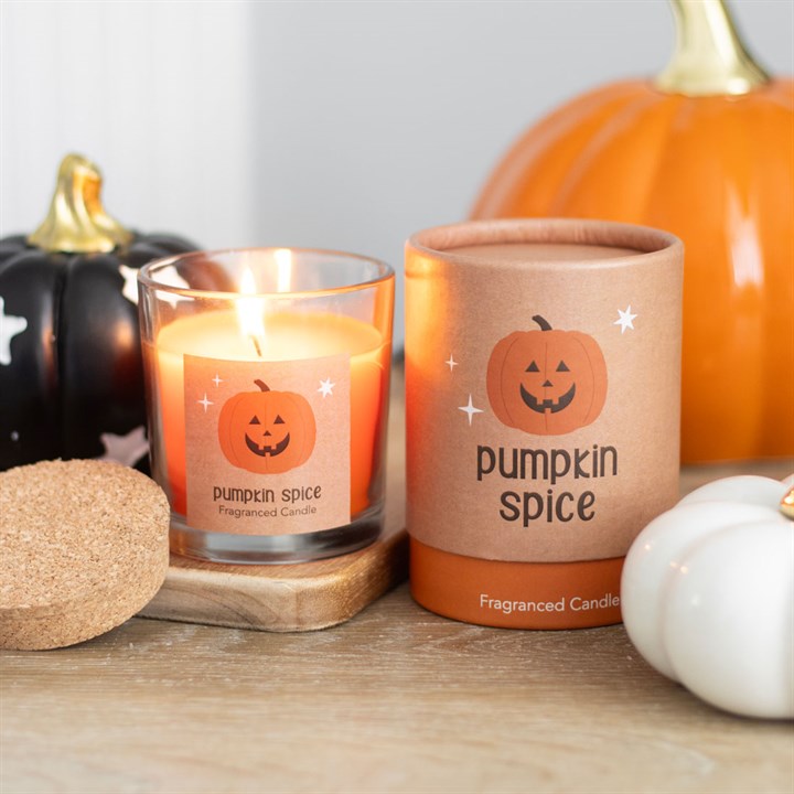 Peekaboo Pumpkin Spice Autumn Candle