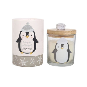 Vegan Frosty Vanilla Penguin Candle