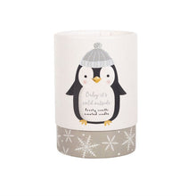 Load image into Gallery viewer, Vegan Frosty Vanilla Penguin Candle
