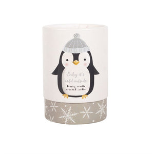 Vegan Frosty Vanilla Penguin Candle