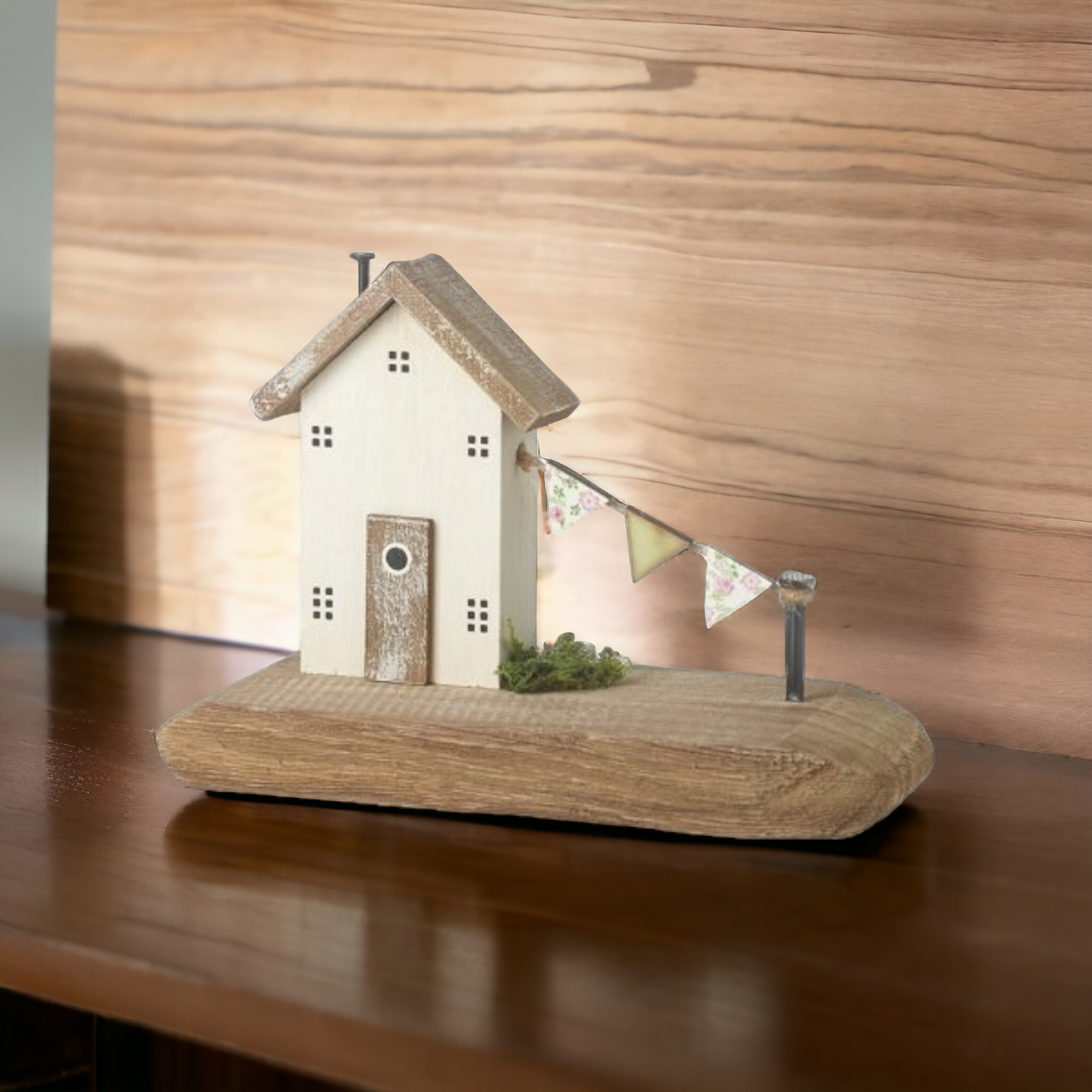 Cottage House With Bunting