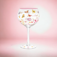 Load image into Gallery viewer, Butterfly Garden Gin Glass
