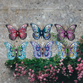 Garden Wall Art - Metallic Butterflies - Small