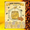 Bee Happy Bee Keeper Metal Sign