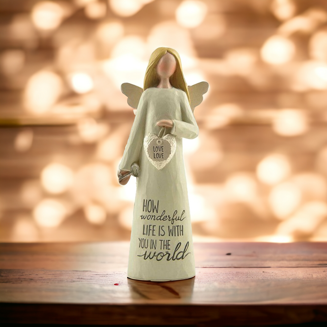 Wonderful Life With You Angel Figurine Guardian Angel Gift