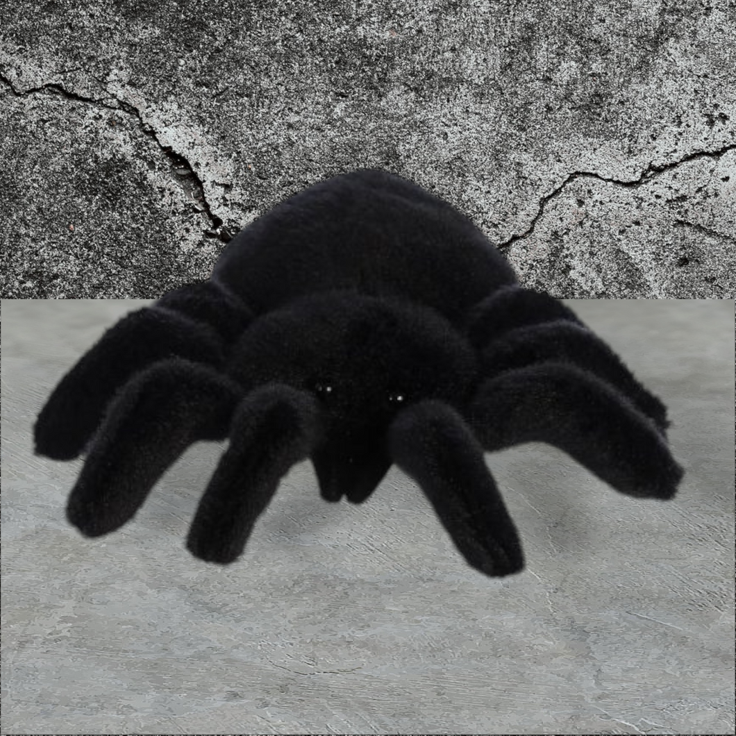 Mini Flopsies Black Tarantula Soft Plush Toy