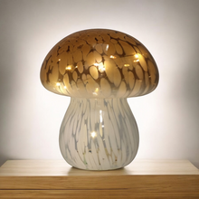 Load image into Gallery viewer, LED Mushroom Lamp - Battery Powered - Amber/Brown
