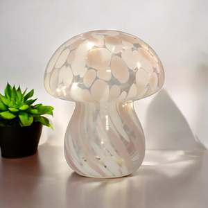 LED Mushroom Lamp - Battery Powered - Pink