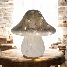 Load image into Gallery viewer, LED Toadstool Mushroom Lamp - Battery Powered - Grey/Brown
