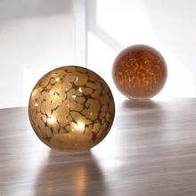 Load image into Gallery viewer, LED Ball Lamp - Battery Powered - Amber/Brown
