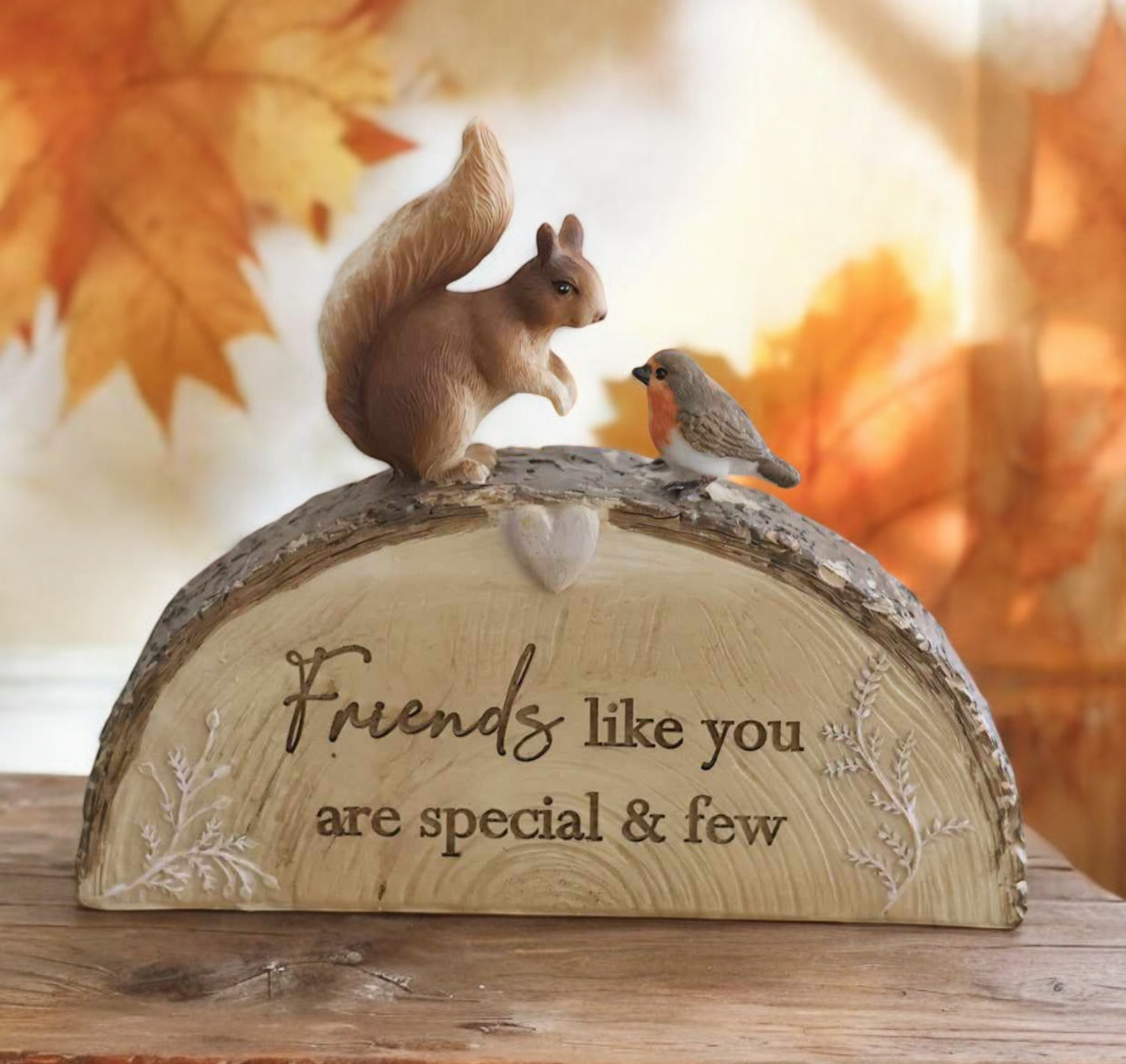 Autumn Woodland Squirrel & Robin - Friends