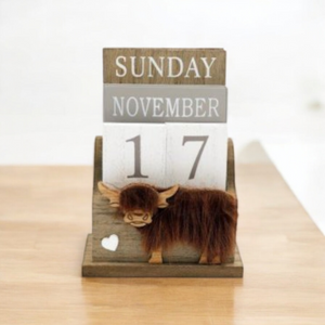 Highland Cow - Perpetual Calendar