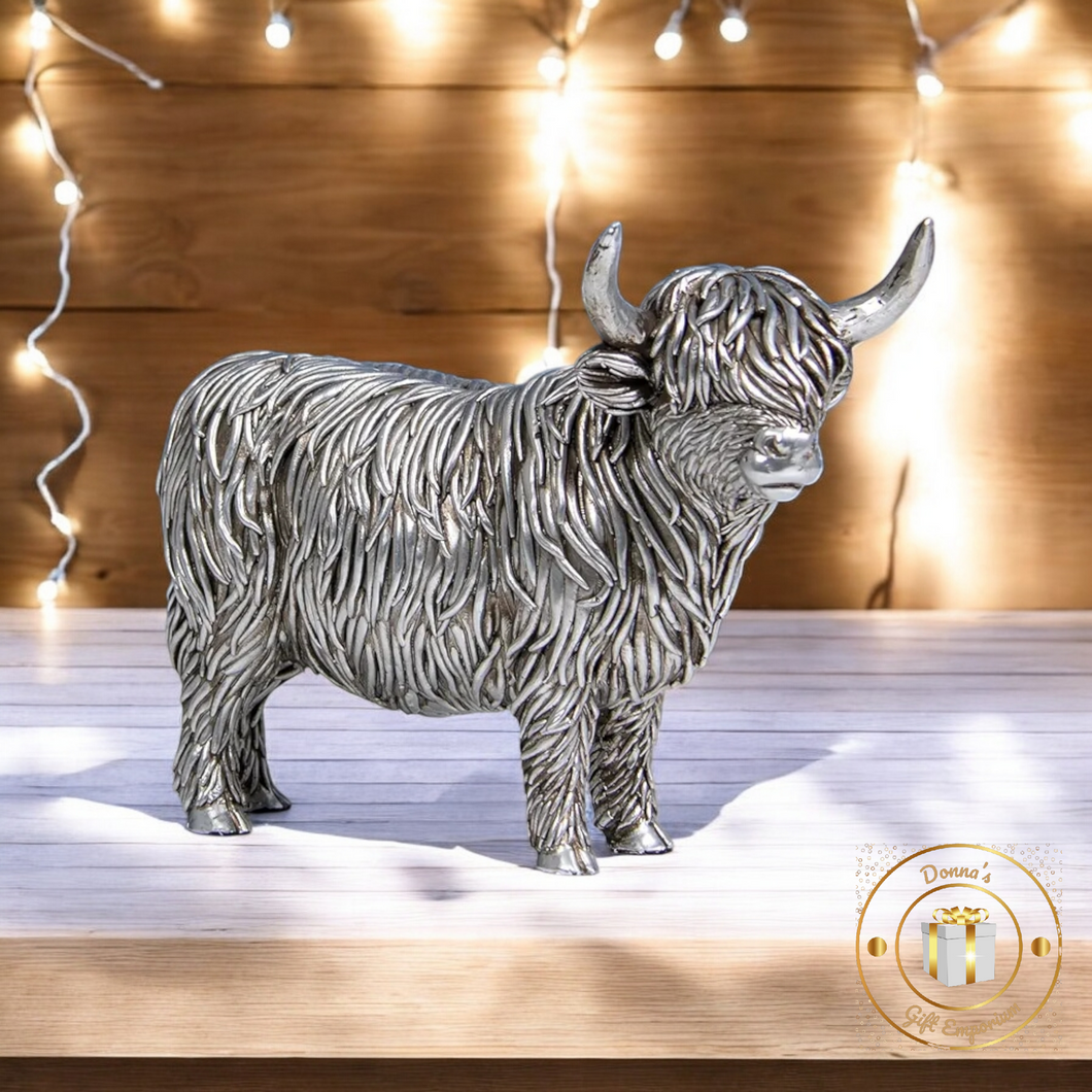 Silver Highland Cow - Small