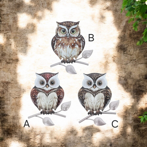 Garden Wall Art - Barn Owls