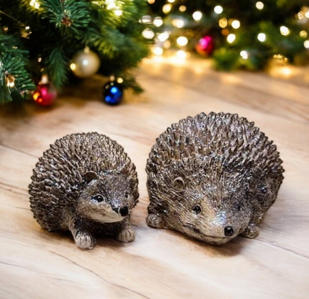 Glittered Hedgehogs - Pair