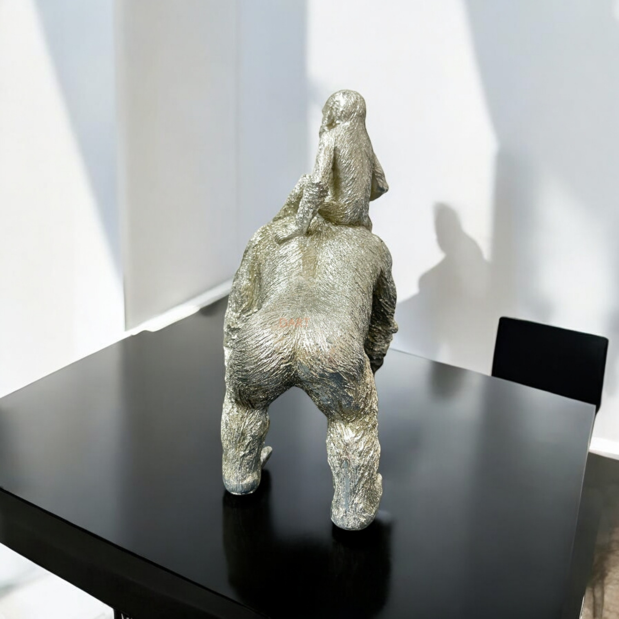 Silver Gorilla With Baby