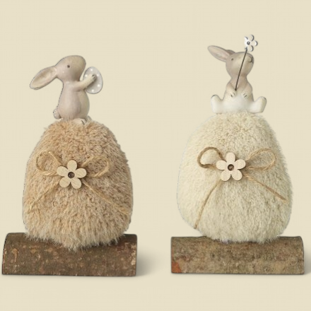 Wool Egg & Bunny Ornament