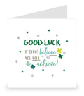 Good Luck Card Four Leaf Clover