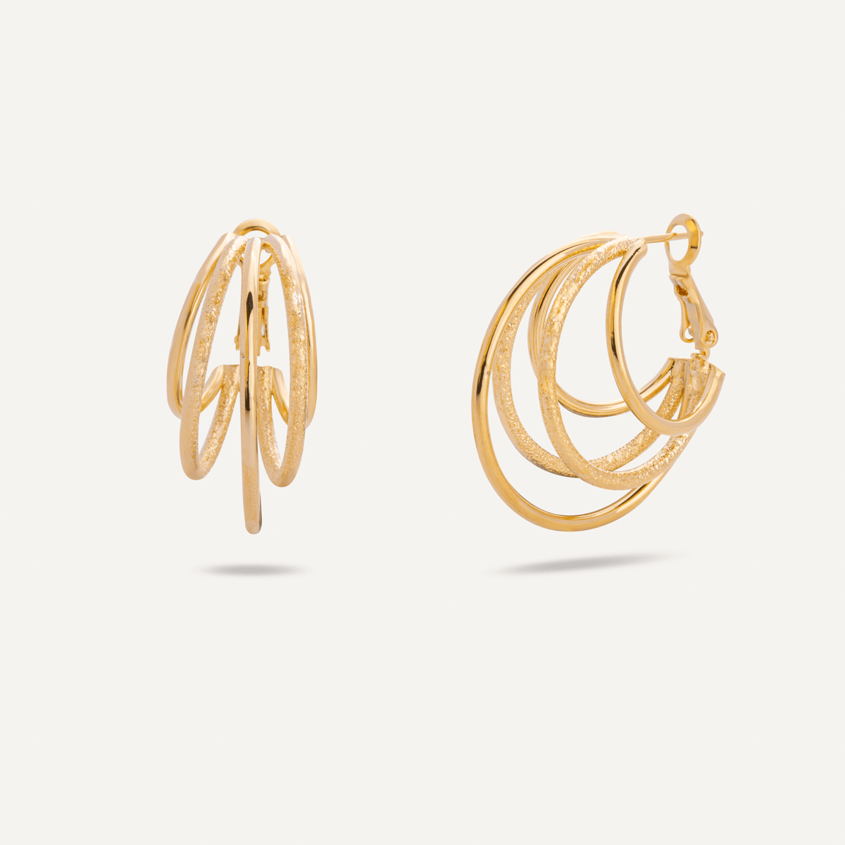 Vivienne - Multi Hoop Earrings Gold