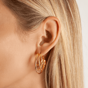 Vivienne - Multi Hoop Earrings Gold