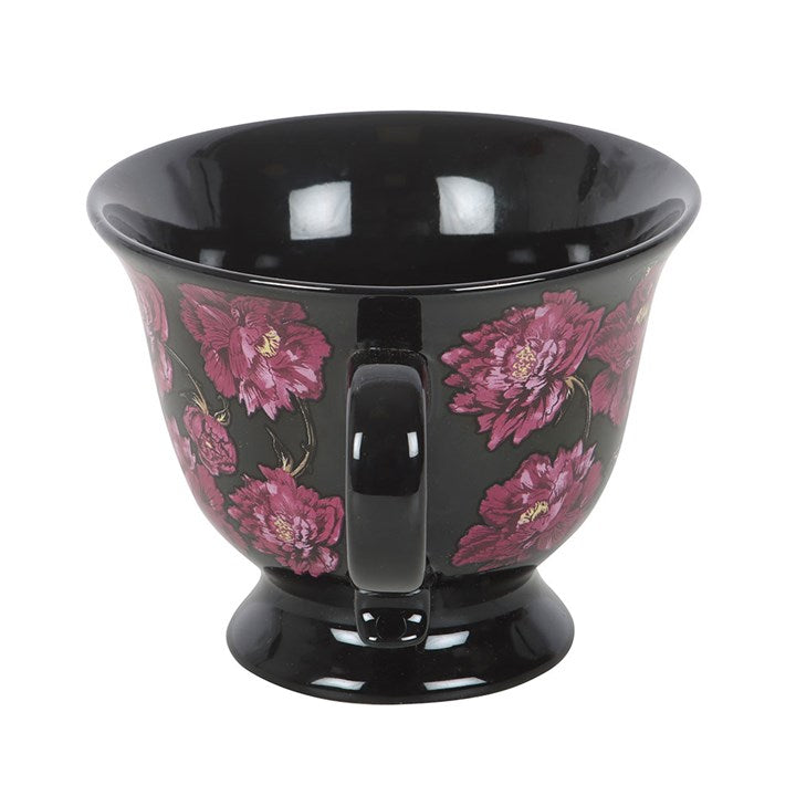 Dark Romance Floral Teacup