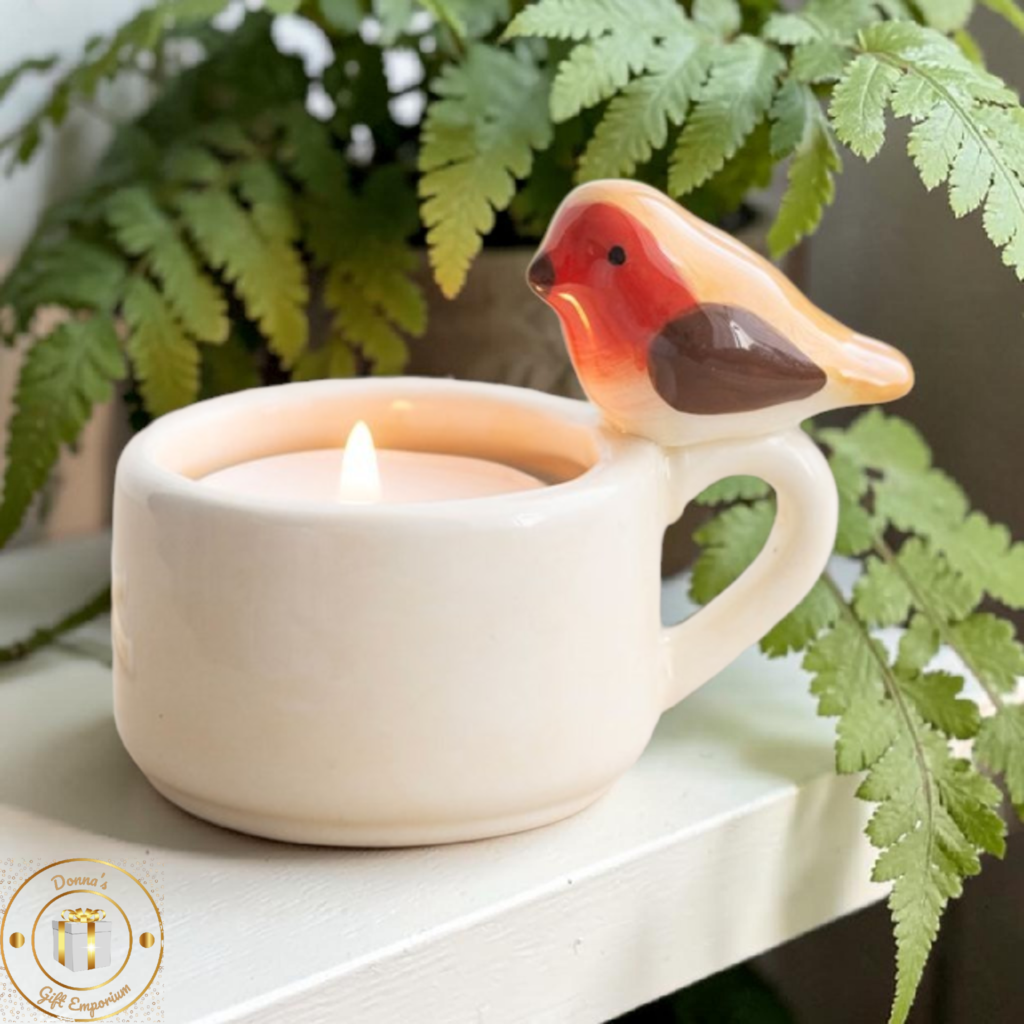 Robin Tea Light Holder