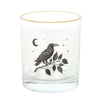 Gothic Raven Drinking Whiskey Glass