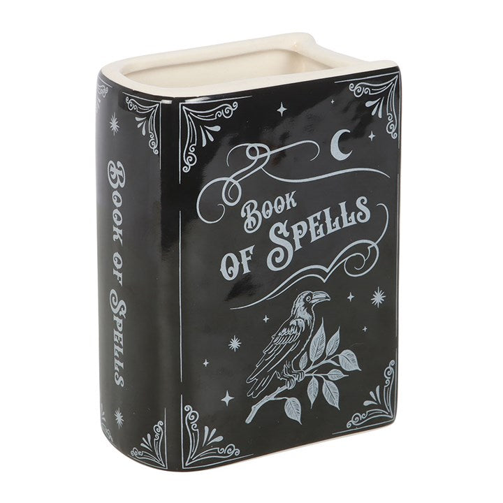 Book of Spells Ceramic Book Shaped Vase