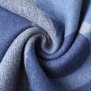 Cashmere Scarf - Abstract Blue