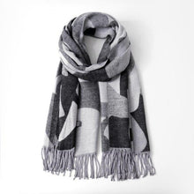 Load image into Gallery viewer, Cashmere Scarf - Abstract Grey
