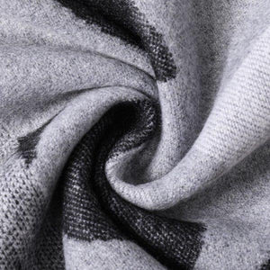 Cashmere Scarf - Abstract Grey