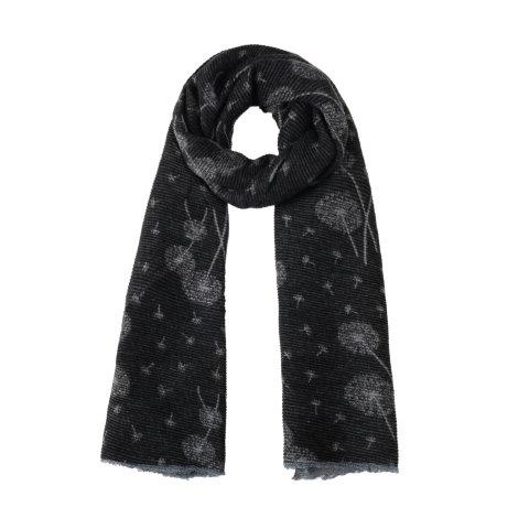 Reversible Dandelion Scarf - Black